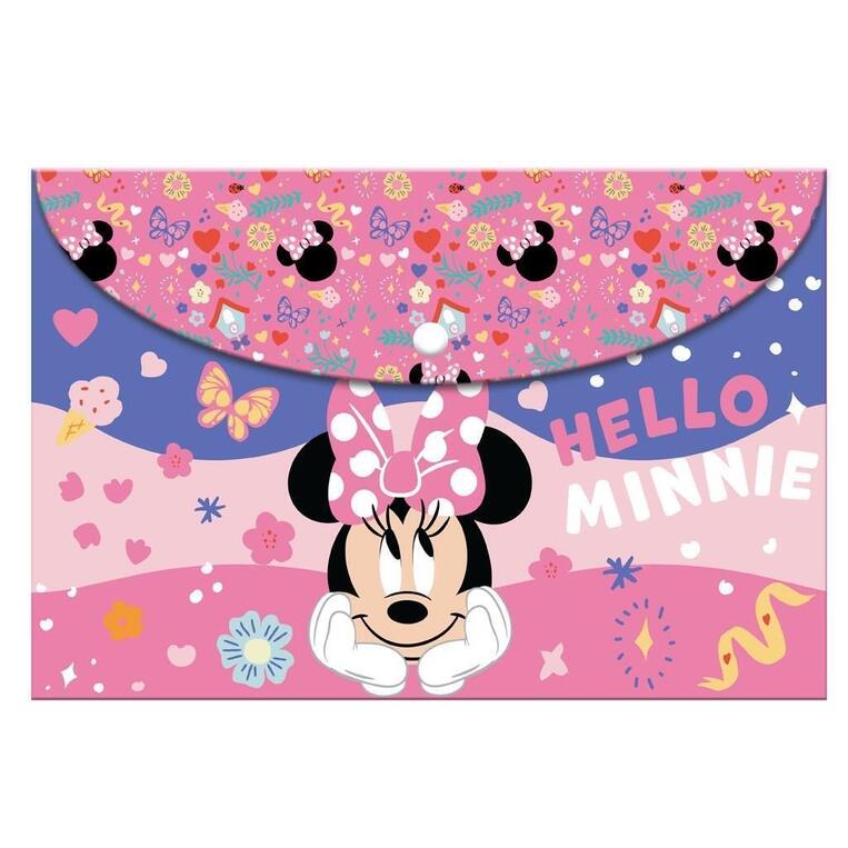 ΦΑΚΕΛΟΣ ΜΕ ΚΟΥΜΠΙ ΠΛΑΣΤΙΚΟΣ A4 (21x29,7cm) HELLO MINNIE 564914