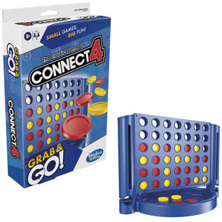 HASBRO ΕΠΙΤΡΑΠΕΖΙΟ ΠΑΙΧΝΙΔΙ ΤΑΞΙΔΙΟΥ GRAB AND GO CONNECT 4 ΣΚΟΡ 4 F8253