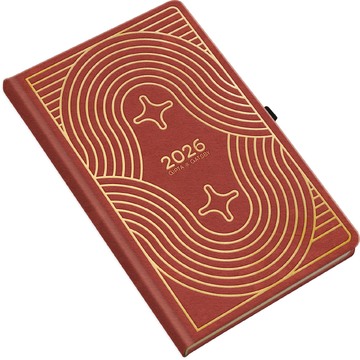 2026 ΗΜΕΡΟΛΟΓΙΟ ΗΜΕΡΗΣΙΟ 17x24cm GATSBY ΚΟΚΚΙΝΟ ΜΕ ΣΤΥΛΟΘΗΚΗ 626441781 (UNIPAP)