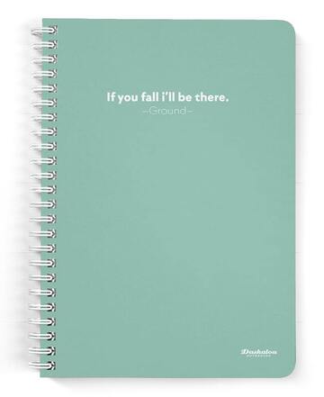 DASKALOU ΤΕΤΡΑΔΙΟ ΣΠΙΡΑΛ A4 (21x29,7cm) 3 ΘΕΜΑΤΩΝ 90φ SLOGAN IF YOU FALL I LL BE THERE