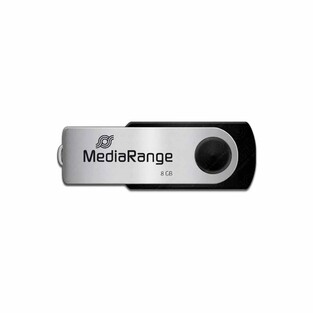MEDIARANGE COMBO USB FLASH DRIVE MEMORY STICK 8GB 2.0 BLACK MR930-2