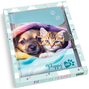 LEBEZ ΗΜΕΡΟΛΟΓΙΟ ΜΕ ΚΛΕΙΔΙ PUPPY LOVE ΓΑΤΑ ΚΑΙ ΣΚΥΛΟΣ 4492