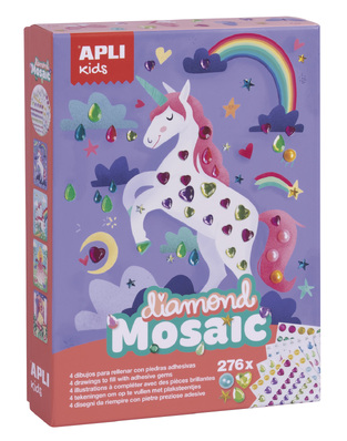 APLI KIDS DIAMOND MOSAIC UNICORN 17927 ΜΩΣΑΙΚΟ ΔΙΑΜΑΝΤΙΩΝ ΜΟΝΟΚΕΡΟΣ