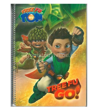 ΤΕΤΡΑΔΙΟ ΣΠΙΡΑΛ 17x25cm 2Θ 64Φ TREE FU TOM 0504003