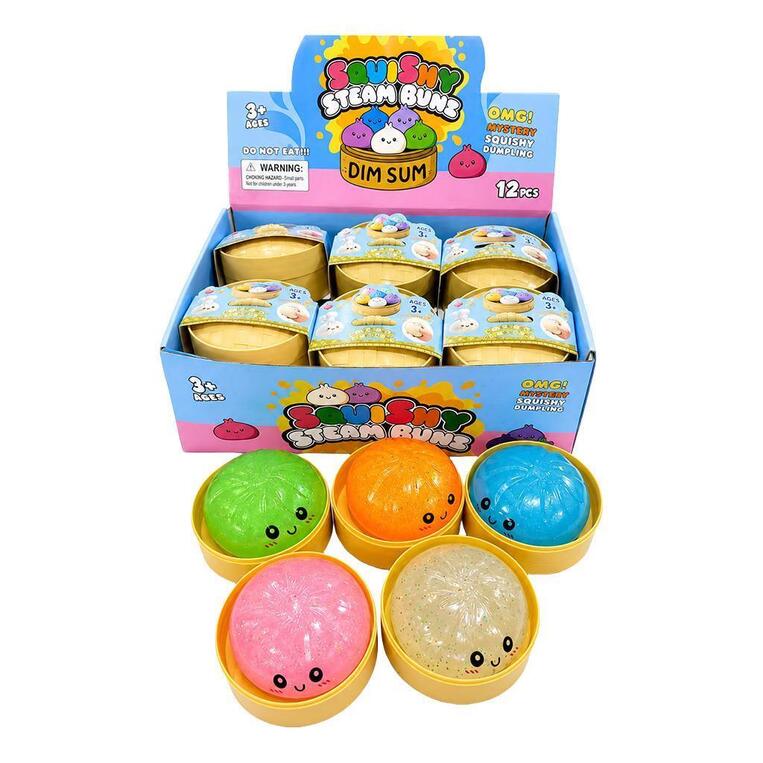 LUNA SQUISHY STEAM BUNS ΖΟΥΛΗΧΤΗ ΦΑΤΣΟΥΛΑ ΜΕ ΓΚΛΙΤΕΡ 8,5cm 623513