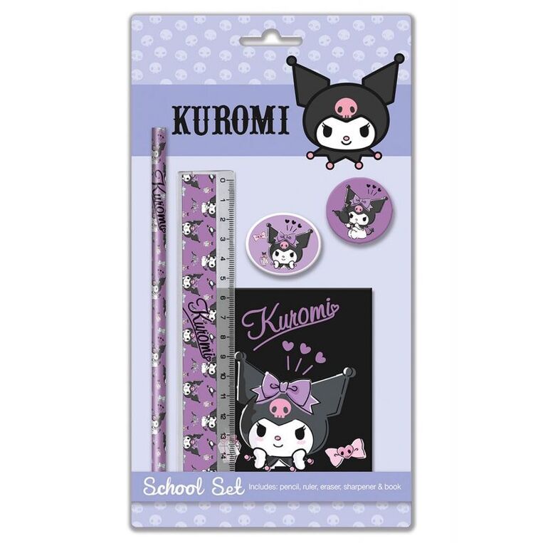 SANRIO ΣΕΤ ΜΕ ΣΧΟΛΙΚΑ ΕΙΔΗ KUROMI 5τεμ 252141