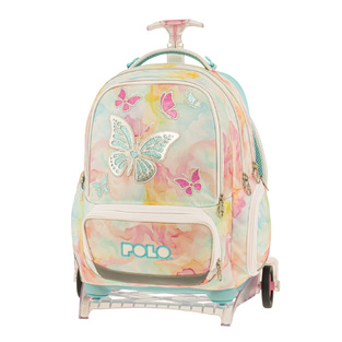 POLO ΣΧΟΛΙΚΗ ΤΣΑΝΤΑ ΣΑΚΙΔΙΟ TROLLEY ΤΡΟΛΕΙ ΔΗΜΟΤΙΚΟΥ FREELY 25lt BUTTERFLY 965055 8419