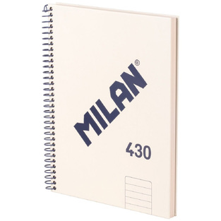 MILAN ΤΕΤΡΑΔΙΟ ΣΠΙΡΑΛ 16x21cm 1 ΘΕΜΑΤΟΣ 80φ ΠΕΡΦΟΡΕ ΜΕ ΤΡΥΠΕΣ ΣΚΛΗΡΟ ΕΞΩΦΥΛΛΟ ΜΠΕΖ 57152E80SNCBG