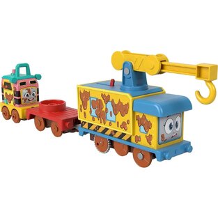 MATTEL FISHER PRICE THOMAS AND FRIENDS MUDDY ΜΗΧΑΝΟΚΙΝΗΤΟ ΤΡΕΝΟ ΜΕ 2 ΒΑΓΟΝΙΑ  HFX97