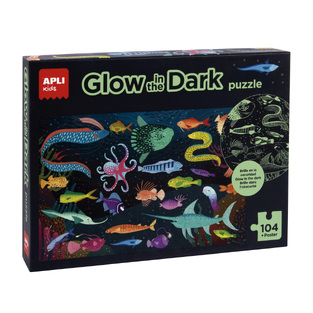 APLI KIDS ΠΑΖΛ 104 ΤΕΜΑΧΙΩΝ GLOW IN THE DARK OCEAN 18455