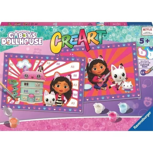 RAVENSBURGER ΠΑΙΧΝΙΔΙ ΚΑΤΑΣΚΕΥΗΣ CREART JUNIOR GABBYS DOLLHOUSE 23715