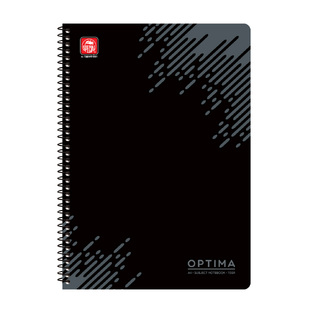 SPECIAL BY TYPOTRUST ΤΕΤΡΑΔΙΟ ΣΠΙΡΑΛ OPTIMA A4 (21x29,7cm) 2 ΘΕΜΑΤΩΝ 60φ ΜΑΥΡΟ