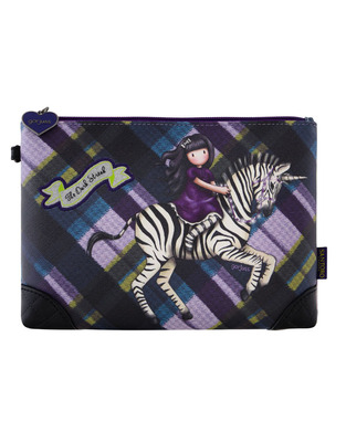 SANTORO GORJUSS TARTAN ACCESSORY POUCH ΝΕΣΕΣΕΡ ΤΣΑΝΤΑΚΙ ΚΑΛΛΥΝΤΙΚΩΝ THE DARK STREAK 849GJ02