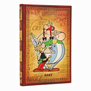 2027 ΗΜΕΡΟΛΟΓΙΟ ΕΒΔΟΜΑΔΙΑΙΟ PAPERBLANKS MINI 9,5x14cm ASTERIX AND OVELIX (ΣΚΛΗΡΟ ΕΞΩΦΥΛΛΟ) DE18941