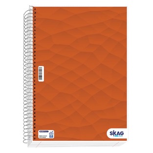 SKAG ΤΕΤΡΑΔΙΟ ΣΠΙΡΑΛ 17x25cm 2 ΘΕΜΑΤΩΝ 60φ UNIVERSITY LAMINATED ABSTRACT ΚΑΦΕ 2332