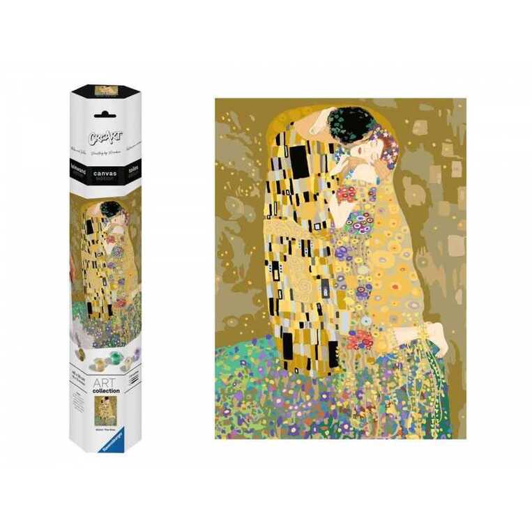 RAVENSBURGER ΠΑΙΧΝΙΔΙ ΚΑΤΑΣΚΕΥΗΣ CREART CANVAS KLIMT THE KISS 23916