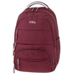 POLO ΣΧΟΛΙΚΗ ΤΣΑΝΤΑ ΣΑΚΙΔΙΟ ΠΛΑΤΗΣ MULTI POCKET ΜΠΟΡΝΤΟ 901064 3300