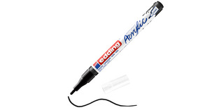 EDDING 5300 ACRYLIC ΜΑΡΚΑΔΟΡΟΣ ΜΕ ΣΤΡΟΓΓΥΛΗ ΜΥΤΗ ΑΝΕΞΙΤΗΛΟΣ ΛΕΠΤΟΣ BLACK ΜΑΥΡΟΣ 901