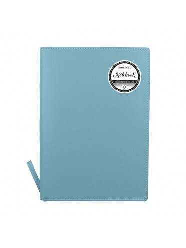 ONLINE ΣΗΜΕΙΩΜΑΤΑΡΙΟ A5 (14,8x21cm) ΜΑΛΑΚΟ ΕΞΩΦΥΛΛΟ ΜΕ ΓΡΑΜΜΕΣ 80φ ΓΑΛΑΖΙΟ 16004