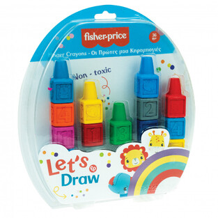 FISHER PRICE LETS DRAW ΟΙ ΠΡΩΤΕΣ ΜΟΥ ΚΗΡΟΜΠΟΓΙΕΣ ΣΕ ΤΟΥΒΛΑΚΙΑ 13 ΧΡΩΜΑΤΑ 32100003