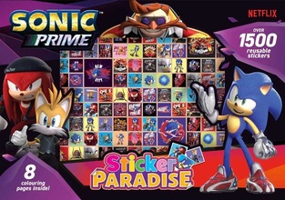 ALLIGATOR SONIC PRIME STICKER PARADISE ΒΙΒΛΙΟ ΔΡΑΣΤΗΡΙΟΤΗΤΩΝ (ΑΥΤΟΚΟΛΛΗΤΑ ΖΩΓΡΑΦΙΚΗ)