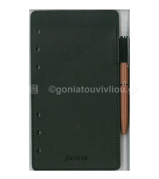 FILOFAX PERSONAL ΑΝΤΑΛΛΑΚΤΙΚΟ REFILL PEN HOLDER BLACK (INCLUDES BALL PEN WITH BLACK INK) 131006
