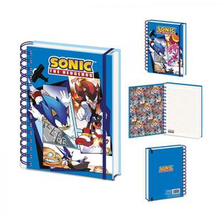 PYRAMID INTERNATIONAL SONIC THE HEDGEHOG 3D ΣΠΙΡΑΛ ΣΗΜΕΙΩΜΑΤΑΡΙΟ 14,5x21cm ΜΕ ΓΡΑΜΜΕΣ