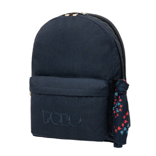 POLO ΤΣΑΝΤΑ ΣΑΚΙΔΙΟ ΠΛΑΤΗΣ DOUBLE SCARF 30lt ΜΠΛΕ ΣΚΟΥΡΟ 9012355100
