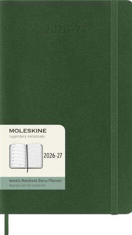 2026 2027 ΗΜΕΡΟΛΟΓΙΟ MOLESKINE LARGE (13x21cm) SOFT COVER MYRTLE GREEN WEEKLY DIARY (ΕΒΔΟΜΑΔΙΑΙΟ ΗΜΕΡΟΛΟΓΙΟ 18ΜΗΝΟ)