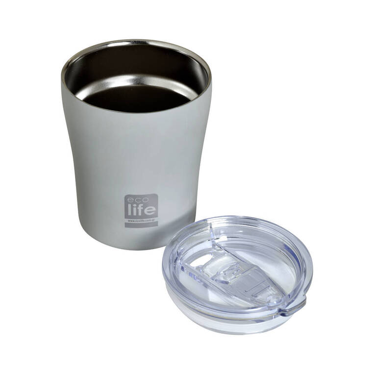 ECOLIFE ΚΟΥΠΑ ΘΕΡΜΟΣ ΑΝΟΞΕΙΔΩΤΟ 300ml ΓΚΡΙ 33BO4116