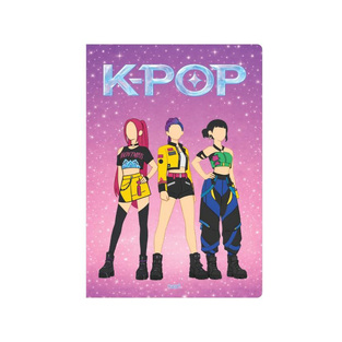 NEXT ΤΕΤΡΑΔΙΟ ΚΑΡΦΙΤΣΑ 17x25cm 40φ K POP ΜΩΒ 16429