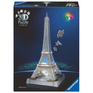 RAVENSBURGER ICONICS 3D ΠΑΖΛ 243τεμ Ο ΠΥΡΓΟΣ ΤΟΥ ΑΙΦΕΛ ΝΥΧΤΕΡΙΝΗ ΕΚΔΟΣΗ (ΠΕΡIΕΧΕΙ ΛΑΜΠΑ LED)12008024