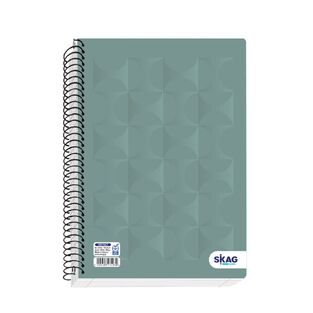 SKAG ΤΕΤΡΑΔΙΟ ΣΠΙΡΑΛ 17x25cm 2 ΘΕΜΑΤΩΝ 60φ UNIVERSITY LAMINATED ABSTRACT ΒΕΡΑΜΑΝ 2332