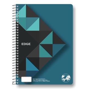GLOBUS ΤΕΤΡΑΔΙΟ ΣΠΙΡΑΛ 17x25cm 1 ΘΕΜΑΤΟΣ 40φ EDGE ΜΠΛΕ ED11