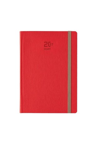 2027 ΗΜΕΡΟΛΟΓΙΟ ΗΜΕΡΗΣΙΟ 14x21cm LINIO ΚΟΚΚΙΝΟ ΜΕ ΛΑΣΤΙΧΟ ΚΑΙ ΣΤΥΛΟΘΗΚΗ 72123 (ΛΙΝΑΡΔΑΤΟΣ)