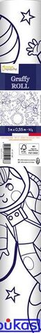 AVENUE MANDARINE GRAPHY ROLL ΡΟΛΟ ΖΩΓΡΑΦΙΚΗΣ ΜΕ ΣΧΕΔΙΑ ΔΙΑΣΤΗΜΑ 35cm x 5m 25GY128