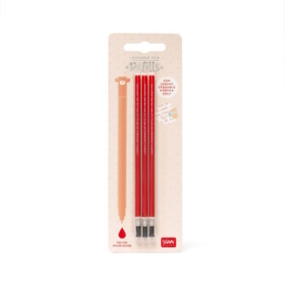 LEGAMI ΑΝΤΑΛΛΑΚΤΙΚΟ ΓΙΑ ΣΤΥΛΟ ΠΟΥ ΣΒΗΝΕΙ GEL 0.7mm 3τεμ ΚΟΚΚΙΝΟ REFEP0006