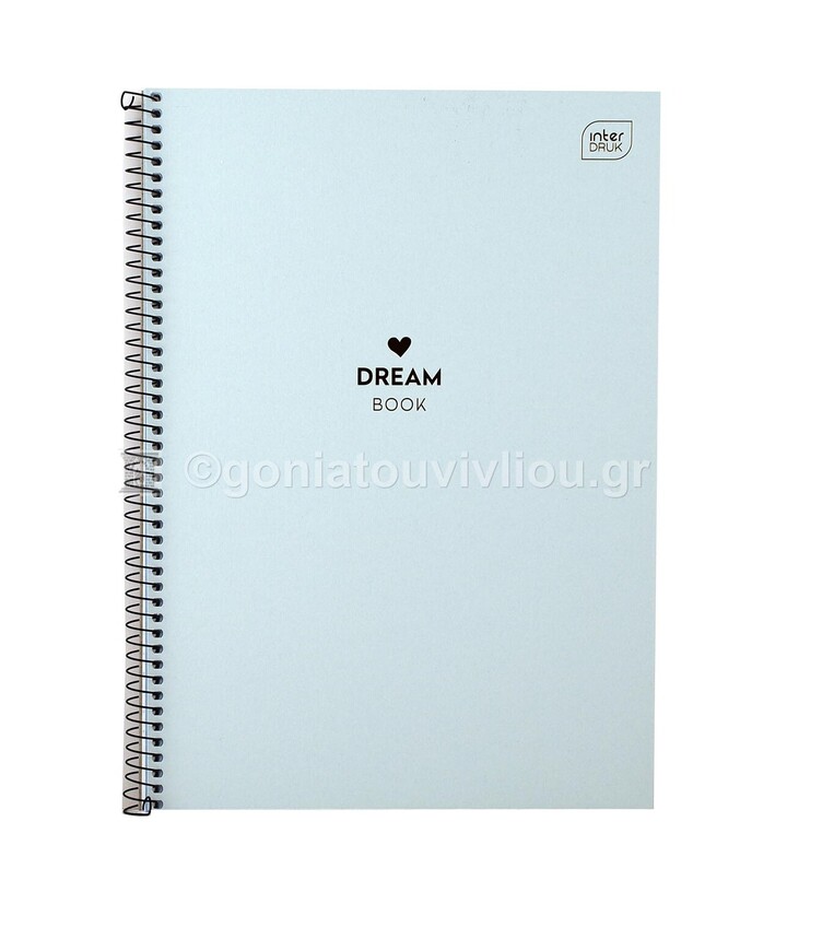 INTERDRUK ΤΕΤΡΑΔΙΟ ΣΠΙΡΑΛ A4 (21x29,7cm) 2 ΘΕΜΑΤΩΝ 60φ DREAM BOOK ΑΠΑΛΟ ΓΑΛΑΖΙΟ ΤΟΥ ΠΑΓΟΥ