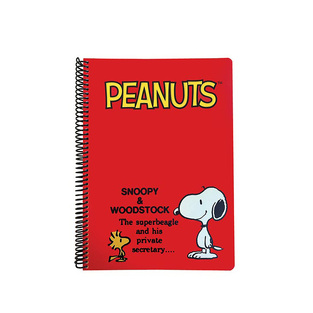 BMU ΤΕΤΡΑΔΙΟ ΣΠΙΡΑΛ A4 (21x29,7cm) 2 ΘΕΜΑΤΩΝ 70φ PEANUTS SNOOPY RED 365 11440