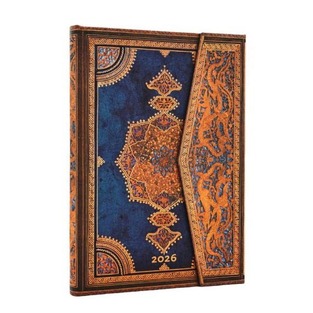 2026 ΗΜΕΡΟΛΟΓΙΟ ΕΒΔΟΜΑΔΙΑΙΟ PAPERBLANKS MIDI 13x18cm SAFAVID INDIGO (ΣΚΛΗΡΟ ΕΞΩΦΥΛΛΟ ΜΕ ΜΑΓΝΗΤΗ) DE07723