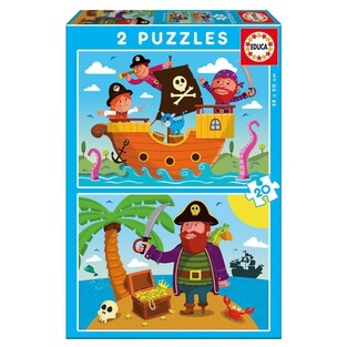 EDUCA 2 ΠΑΖΛ 20 ΤΕΜΑΧΙΩΝ ΤΟ ΚΑΘΕΝΑ PIRATES 145P17149