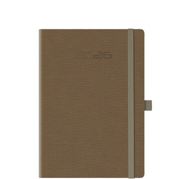 2026 ΗΜΕΡΟΛΟΓΙΟ ΕΒΔΟΜΑΔΙΑΙΟ ΚΡΕΜ 17.2x24cm RIVOLI PLUS ΚΑΦΕ ΜΕ ΛΑΣΤΙΧΟ ΚΑΙ ΣΤΥΛΟΘΗΚΗ 6937RB15 (ΘΕΟΦΥΛΑΚΤΟΣ)