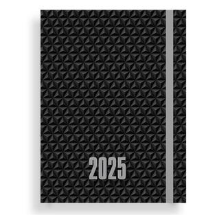 2025 ΗΜΕΡΟΛΟΓΙΟ ΗΜΕΡΗΣΙΟ ΛΕΥΚΟ 12x17cm ΜΕ ΛΑΣΤΙΧΟ LUXURY ΜΑΥΡΟ 586122 (MUST)