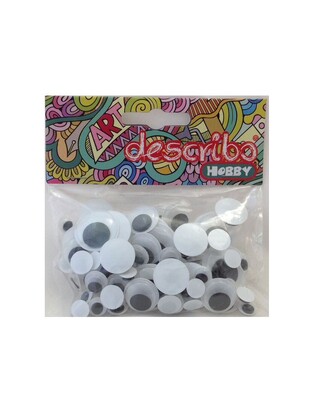 DESCRIBO ΣΕΤ ΜΑΤΑΚΙΑ ΑΣΠΡΟΜΑΥΡΑ 0,8cm 1cm 1,5cm 2cm 80τεμ DES0005