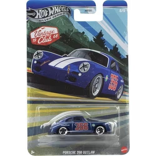 MATTEL ΑΥΤΟΚΙΝΗΤΑΚΙ HOT WHEELS SILVER SERIES VINTAGE CLUB 1968 PORSCHE 356 OUTLAW HRT81 JKY28 861 01485