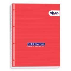 SKAG ΜΠΛΟΚ ΓΡΑΦΗΣ OVERLAΡ A4 (21x29,7cm) ΜΕ ΓΡΑΜΜΕΣ ΟΡΘΙΟ ΚΡΙΚ ΚΟΚΚΙΝΟ 80φ 211765