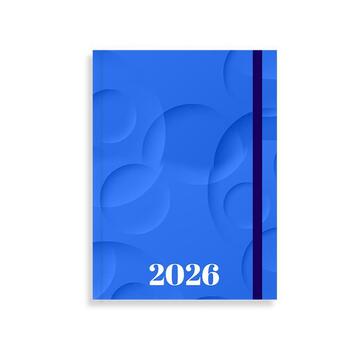 2026 ΗΜΕΡΟΛΟΓΙΟ ΗΜΕΡΗΣΙΟ 12x17cm MONOCHROME ΜΕ ΛΑΣΤΙΧΟ ΜΠΛΕ 587122 (TESORO)