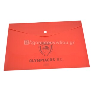 ΠΛΑΣΤΙΚΟΣ ΦΑΚΕΛΟΣ ΜΕ ΚΟΥΜΠΙ A4 ΟΛΥΜΠΙΑΚΟΣ (21x29,7cm) ΚΟΚΚΙΝΟΣ 014