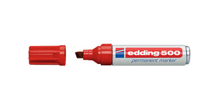 EDDING 500 ΜΑΡΚΑΔΟΡΟΣ ΑΝΕΞΙΤΗΛΟΣ ΠΛΑΚΕ ΜΥΤΗ  ΚΟΚΚΙΝΟΣ 2