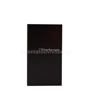 ΕΥΡΕΤΗΡΙΟ ΤΗΛΕΦΩΝΩΝ 8x14cm ALL TIMES ΔΕΡΜΑΤΙΝΗ 96φ ΜΑΥΡΟ 2007006 (THE WRITING FIELDS)